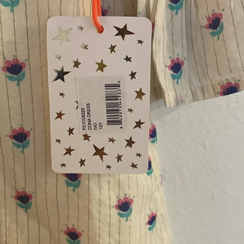 EGG New York floral dress NWT with yoke neckline size 12